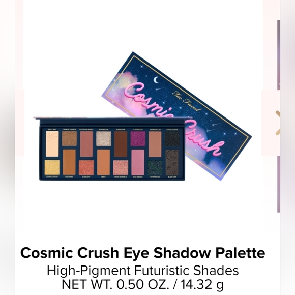 Too Faced Cosmic Crush Eyeshadow Palette, NIB - Picture 2 of 3